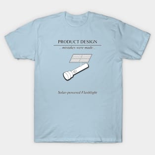 Product Design Mistakes - Solar-powered Flashlight T-Shirt